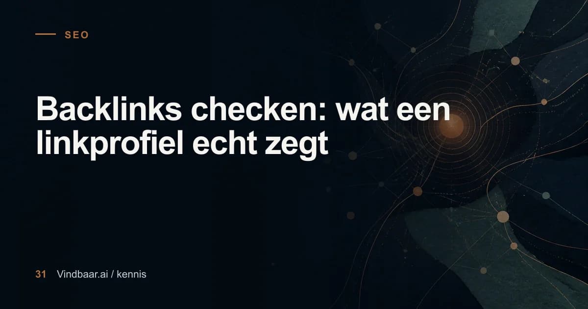 Redactionele illustratie bij Backlinks checken: wat een linkprofiel echt zegt
